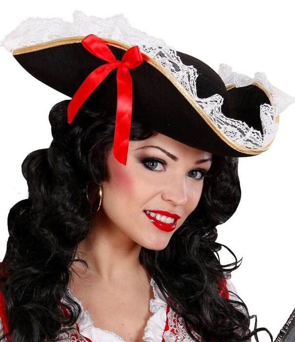 ABC-karnaval Piraat damens tricorn
