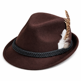 Oktoberfest hoed donkerbruin deluxe
