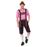 Lederhose Johann donkerbruin 2XL Long