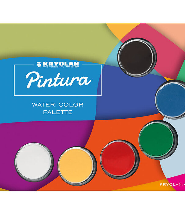 Pintura by kryolan waterpalet 6 kleuren
