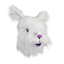 wit pluche konijnenmasker