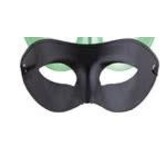 oogmasker zwart pvc