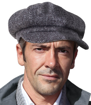 1920s Peaky Blinders-style flat cap