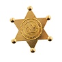 Gold sheriff badge