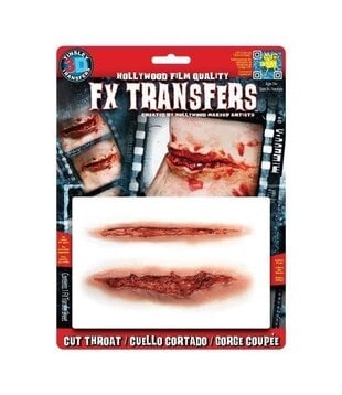 Large 3D FX Transfers - Cut Throat/ overgesneden keel