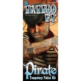 Character tattoo / Buccaneer Piraat Zwart