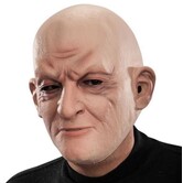 Latex masker man met kaal hoofd
