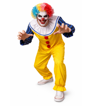 Scary Clown Heren met Pruik