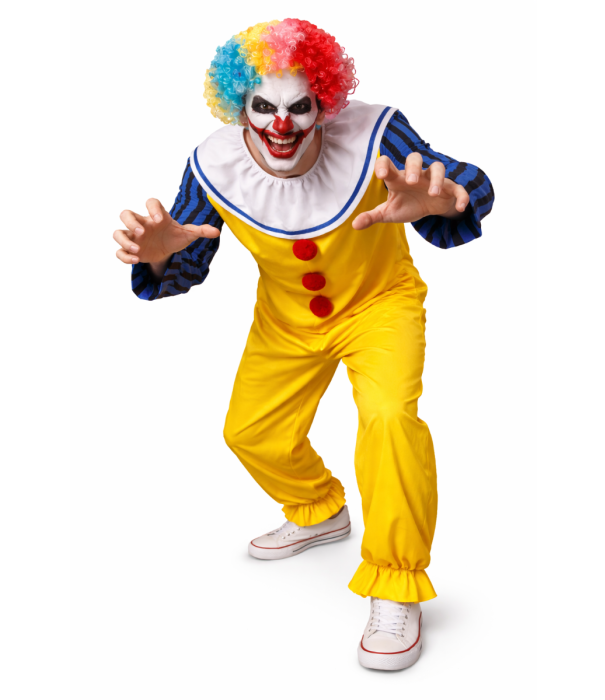 Scary Clown Heren met Pruik