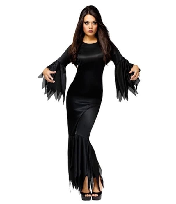 Madam Morticia Kostuum - One Size