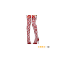 opaque hold ups rood/wit
