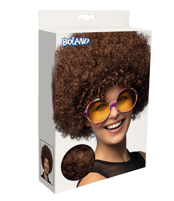Pruik Groove bruin