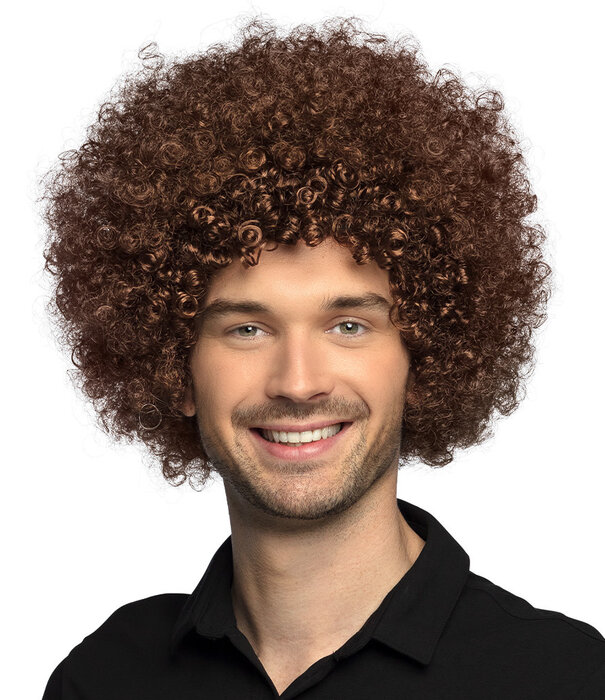 Pruik Groove bruin
