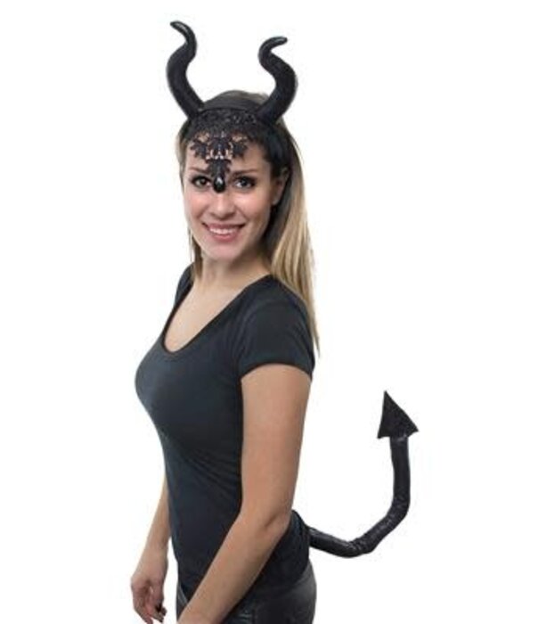 Devil set: headband and tail
