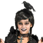 Serre-tête de sorcière avec un petit corbeau