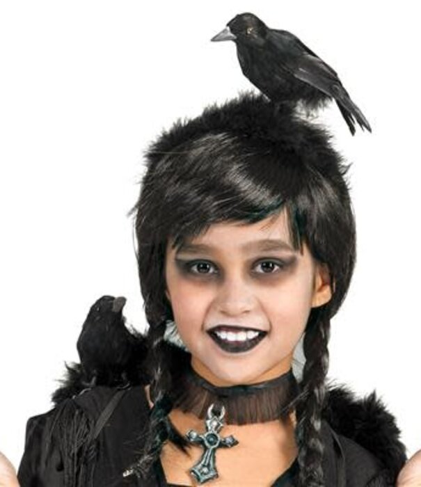 Witch's headband with little crow