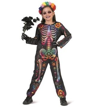 Jumpsuit Bloemig Skelet