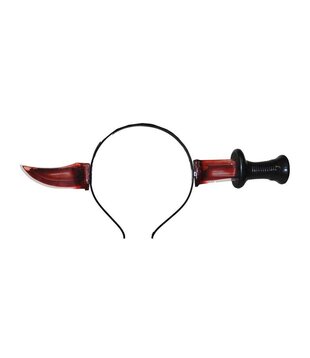 Headband with knife and blood through the head