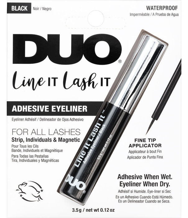 DUO Line It Lash It Lash Adhesive & Eyeliner / eyeliner en wimperlijm in één zwart