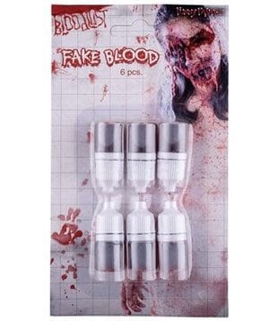 6 flesjes imitatie bloed 2.8 ml