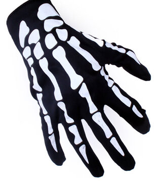 gants squelette