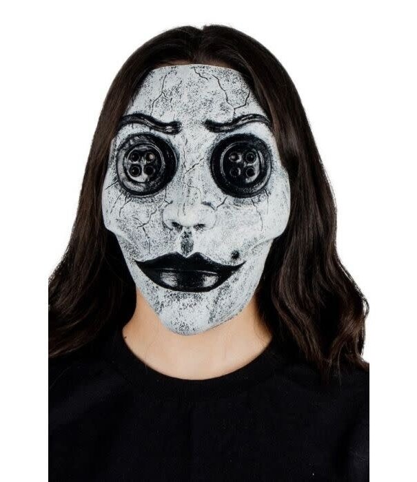 masker creepy glass white / wit