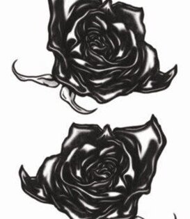 Tattoos Gothic / Zwarte rozen