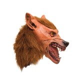 latex masker weerwolf bruin