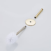 Toiletborstel met Wandhouder Aqua Splash Dorado Goud