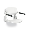 Douchezitting Handicare Linido met Rugleuning en Armleggers Opklapbaar Wit