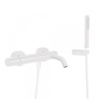 Badmengkraan Tres Study Colors met Handdouche 29.2x16.5 cm Rond Mat Wit