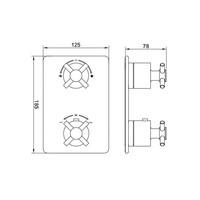 Thermostatische Inbouw Regendouche Set Wiesbaden Type 132 Plafonddarm Ufo 30 cm Rond incl. Inbouwdeel