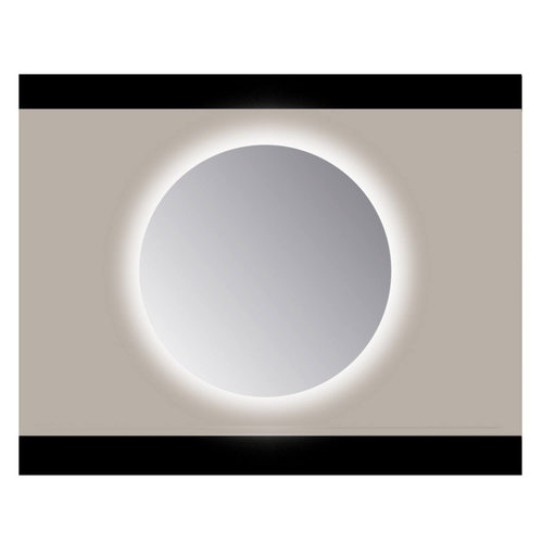 Spiegel Rond Sanicare Q 80 cm Ambi Warm White LED PP Geslepen (Met Sensor) 