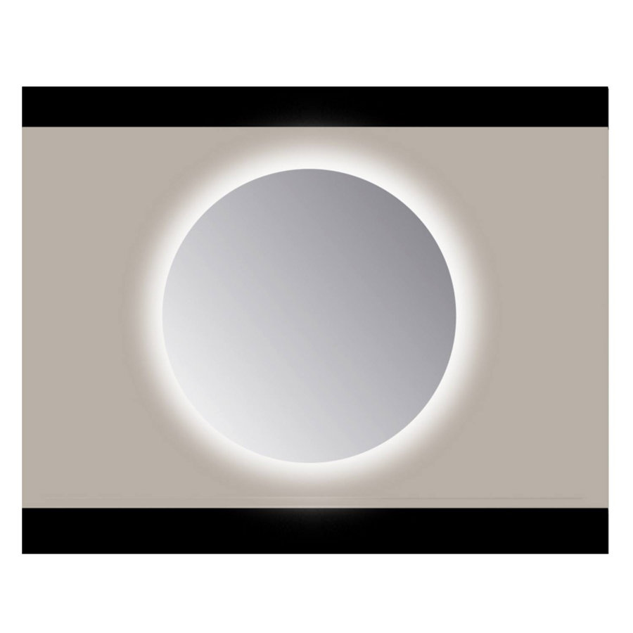 Spiegel Rond Sanicare Q 100 cm Ambi Warm White LED PP Geslepen (Zonder Sensor)
