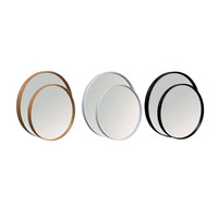 Badkamerspiegel Cipi Ordina 80 cm Rond Wit