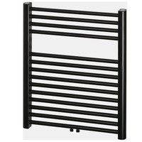 Designradiator Haceka Gobi Adoria 59x69 cm Zwart 6-Punts Aansluiting (368 Watt)