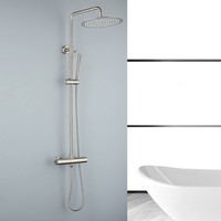 Regendouche BWS Exclusive 30cm met Staafhanddouche 304 RVS