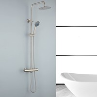 Regendouche BWS Exclusive 20cm met 3 Standen Handdouche 304 RVS