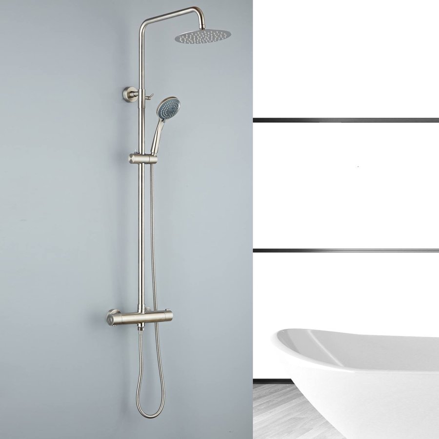 Regendouche BWS Exclusive 20cm met 3 Standen Handdouche 304 RVS