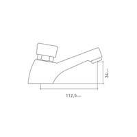 Zelfsluitende Fonteinkraan Go By Van Marcke Tempo 5.5 Sec. Chroom