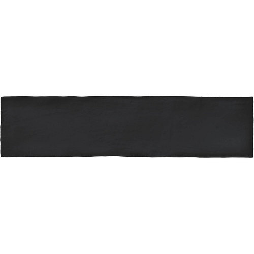 Wandtegel Colonial Black Mat 7.5x30 cm Mat Zwart (prijs per m2) 