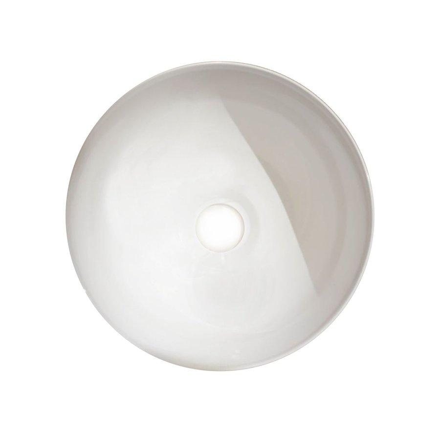 Solid Surface Fonteinset Met Opzetkom 40x25x9cm Mat Wit