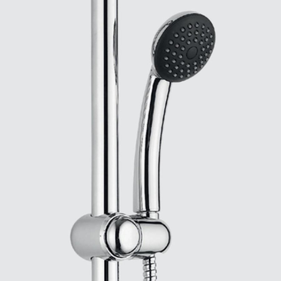 Glijstangset Go By Van Marcke Isifix 66cm Met Handdouche En Doucheslang Chroom