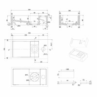 Fontein Luca Sanitair 35x18x9cm Solid Surface Met Kraangat Links Of Rechts Mat Wit