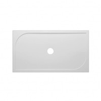 Douchebak VM Go Argon 140x90x3cm Polybeton Rechthoek Wit Sanitair Coating