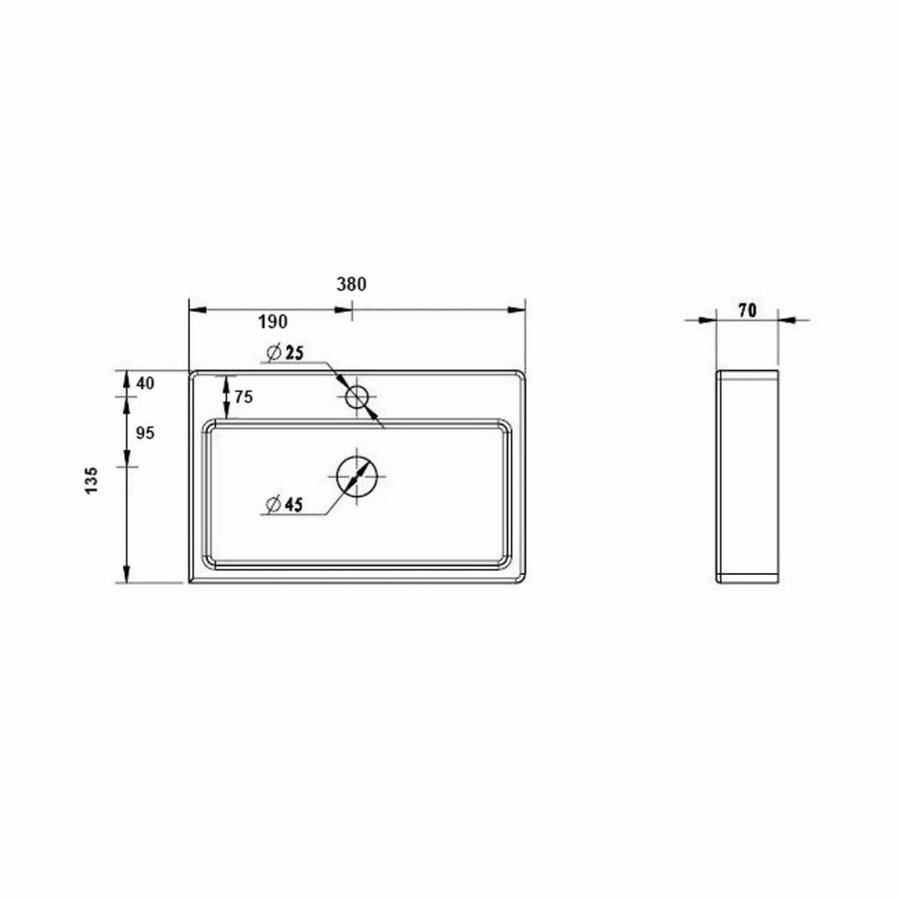 Fonteinset Best Design Skyline One Pack 38x24x7cm