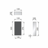 In Of Opbouwnis Looox CBoX 15x30x10 Mat Zwart