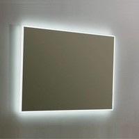 Spiegel Sanilux Mirror Infinity 80x70x4,5 cm Aluminium met LED Verlichting en Spiegelverwarming