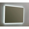 Sanilux Spiegel Sanilux Mirror Infinity 100x70x4,5 cm Aluminium met LED Verlichting en Spiegelverwarming
