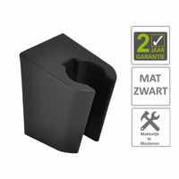 AQS Handdouchehouder Losse Kunststof Mat Zwart